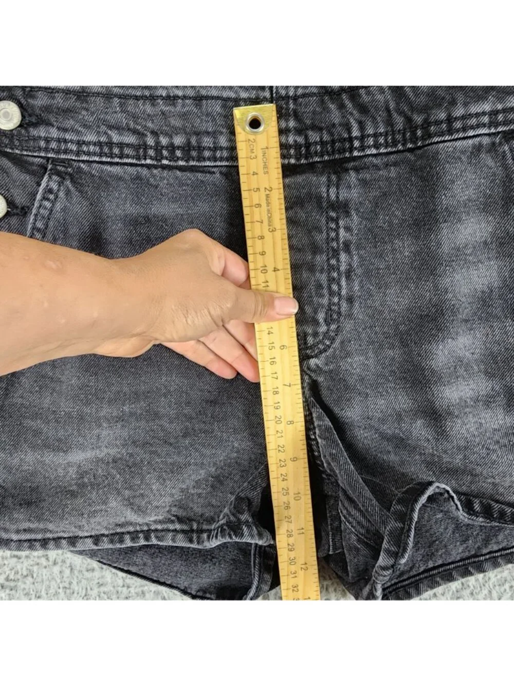 Old Navy Short Overalls Womens Small Black Cotton Denim Jean Jorts Shortalls